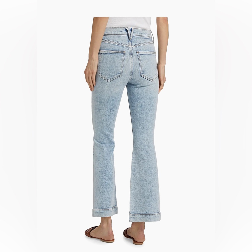 Veronica Beard Light Blue "Carson" Flare Jeans - Picture 4 of 9